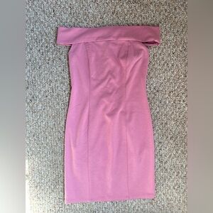 Forever 21 Pink Off-Shoulder Dress
